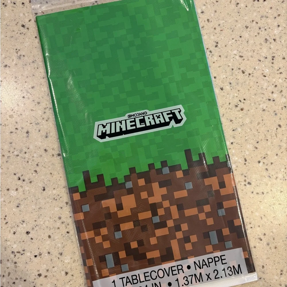 Disposable Minecraft Tablecloth